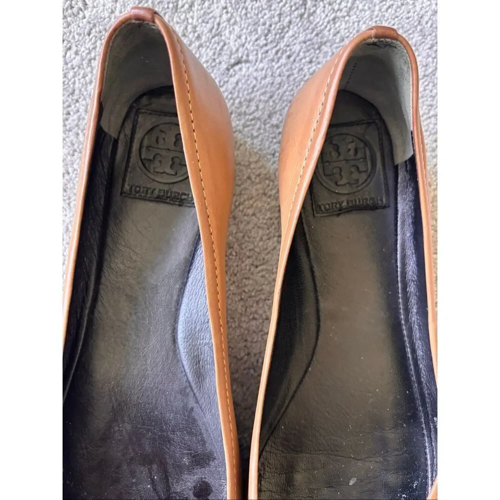 Tory Burch Pacey cap-toe ballet flats, Sz 9, $275